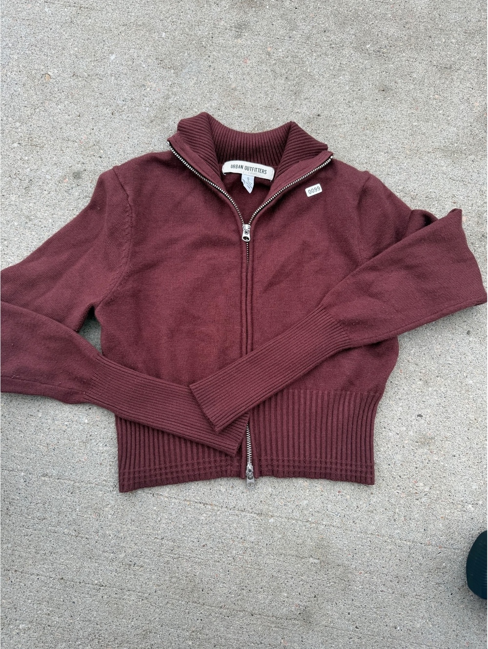 Urban Outfitters Brown Full Zip Sweater Jacket Size Small